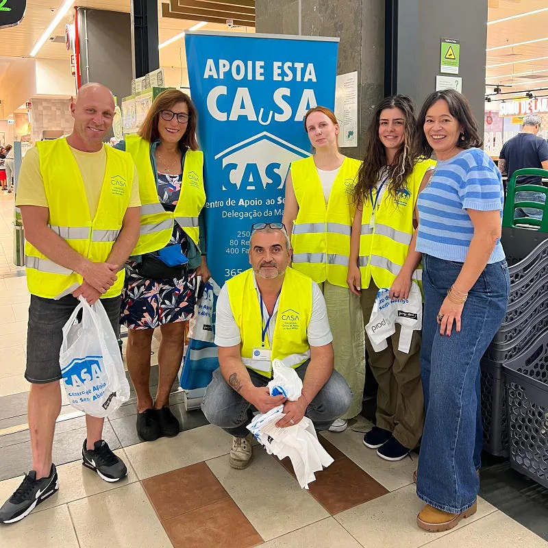 Volunteers at Sem Abrigo CASA in Funchal